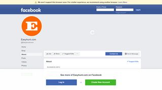 
                            3. Easyhunt.com - About | Facebook