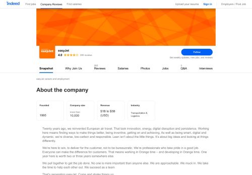 
                            12. easyJet Careers and Employment | Indeed.com