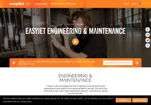 
                            8. easyJet Careers | Engineering & Maintenance