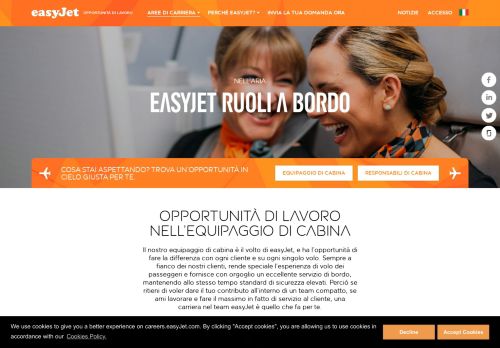 
                            8. easyJet Careers | Ruoli a bordo