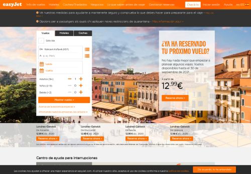 
                            3. easyJet: Reserva vuelos baratos y ofertas de última hora