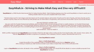 
                            2. EasyNikah.in - Free Matrimonial site for Indian Muslims Nikah - Match ...