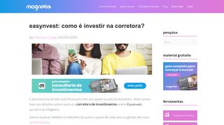 
                            6. Easynvest: saiba tudo sobre a corretora líder em Tesouro Direto