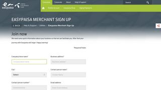 
                            2. Easypaisa Merchant Sign Up