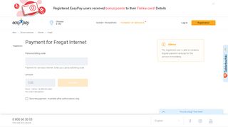 
                            9. EasyPay - Internet & TV - Payment for Fregat Internet