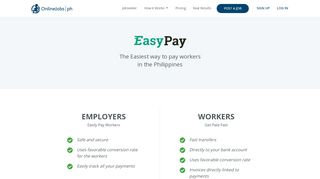 
                            4. Easypay - OnlineJobs.ph