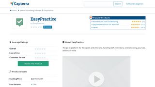 
                            9. EasyPractice Reviews and Pricing - 2019 - Capterra