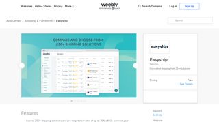 
                            7. Easyship - Save up to 70% with 150+ couriers - Weebly