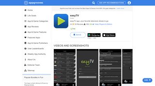 
                            13. easyTV - by Divitel - Video Players & Editors Category - 47 Reviews ...
