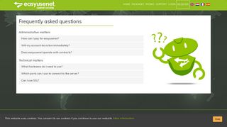 
                            9. easyusenet | Frequently asked questions