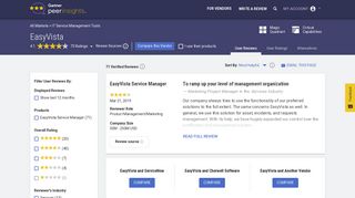 
                            12. EasyVista IT Service Management Tools Reviews - Gartner