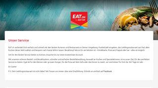
                            8. EAT.ch by JUST EAT - Unser Service