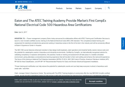 
                            11. Eaton and The ATEC Training Academy Provide Market's First ...