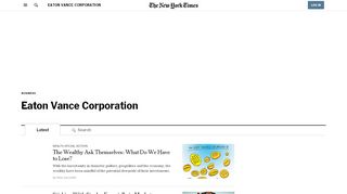 
                            8. Eaton Vance Corporation - The New York Times