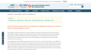 
                            12. EAU 2018: Who are the Optimal Candidates for Bladder Preservation ...