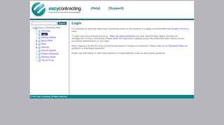 
                            3. Eazy Contracting Help - Login