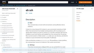 
                            4. eb ssh - AWS Elastic Beanstalk - AWS Documentation - Amazon.com