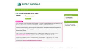 
                            7. Ebanking Login - Credit Agricole Egypt