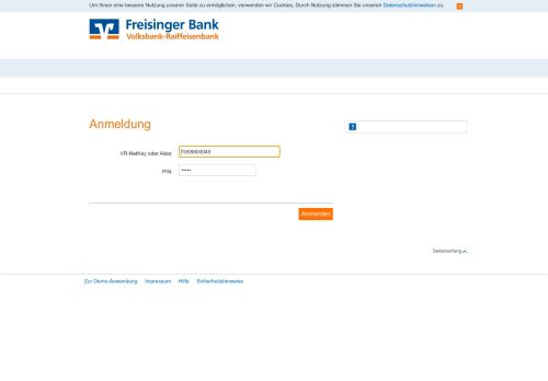 
                            7. eBanking Private Edition - Freisinger Bank eG