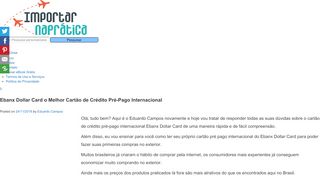 
                            12. Ebanx Dollar Card o Melhor Cartão de Crédito Pré-Pago Internacional