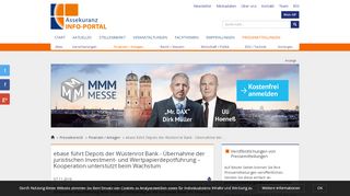 
                            12. ebase führt Depots der Wüstenrot Bank - Assekuranz-INFO-PORTAL