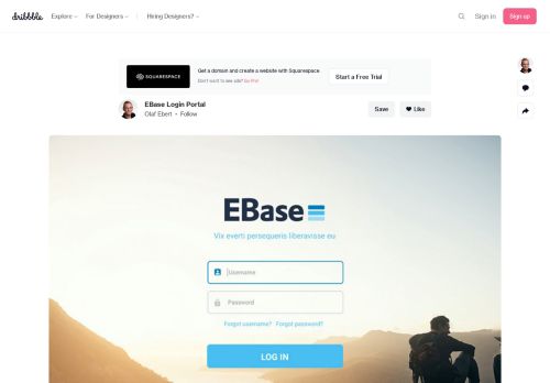 
                            13. EBase Login Portal by Olaf Ebert | Dribbble | Dribbble