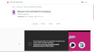 
                            5. Ebates Rakuten: Get Cash Back For Shopping - Google Chrome