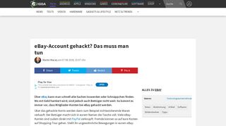 
                            11. eBay-Account gehackt? Das muss man tun – GIGA