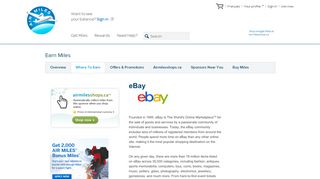 
                            13. eBay - AIR MILES -