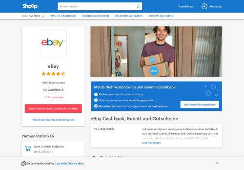 
                            12. eBay | Cashback, Gutscheine und Rabatt | Shoop.de