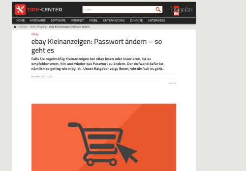 
                            7. ebay Kleinanzeigen: Passwort ändern | TippCenter