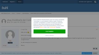 
                            11. ebay-Kreditkarte der Commerzbank - Sonstiges - Screenparser - Buhl ...