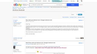 
                            1. Ebay mobile app funktioniert nicht - Einloggen fun... - eBay Community