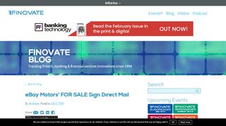 
                            13. eBay Motors' FOR SALE Sign Direct Mail - Finovate
