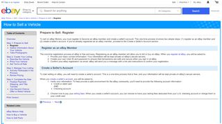 
                            4. eBay Motors - How to Sell a Vehicle - Register
