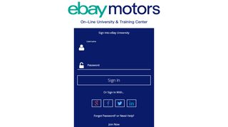
                            8. eBay Motors: Log In