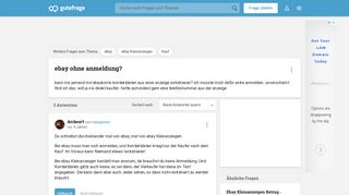 
                            7. ebay ohne anmeldung? (Kauf, eBay Kleinanzeigen) - Gutefrage