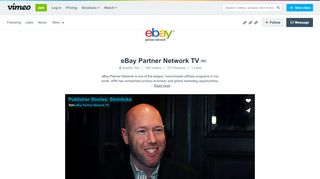 
                            6. eBay Partner Network TV on Vimeo