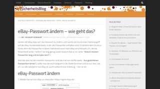 
                            10. eBay-Passwort ändern - wie geht das? eBay-Kennwort zurücksetzen