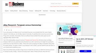 
                            6. eBay Research: Terapeak versus Hammertap | AllBusiness.com