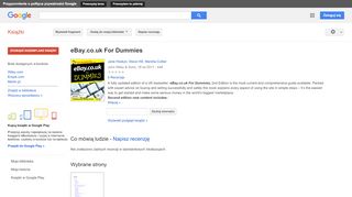 
                            10. eBay.co.uk For Dummies - Wynik z Google Books