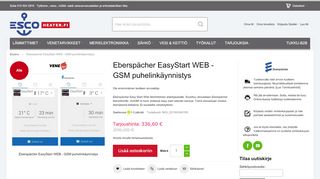 
                            5. Eberspächer EasyStart WEB - GSM puhelinkäynnistys - Oy Esco Ab