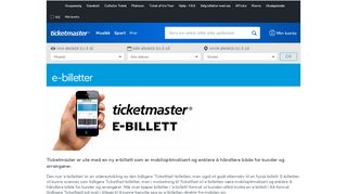 
                            4. eBillett | Ticketmaster Norge