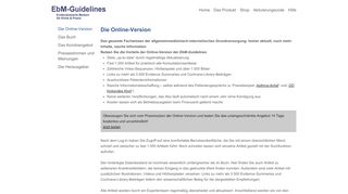 
                            3. EbM-Guidelines für Allgemeinmedizin - Die Online-Version