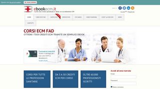 
                            2. ▷ ebookecm.it - Corsi ECM FAD tramite eBook