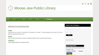 
                            12. eBooks & eAudiobooks - Moose Jaw Public Library