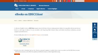 
                            11. eBooks on EBSCOhost - Hong Kong Public Libraries