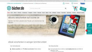 
                            8. eBooks verschenken: Der besondere Service bei bücher.de