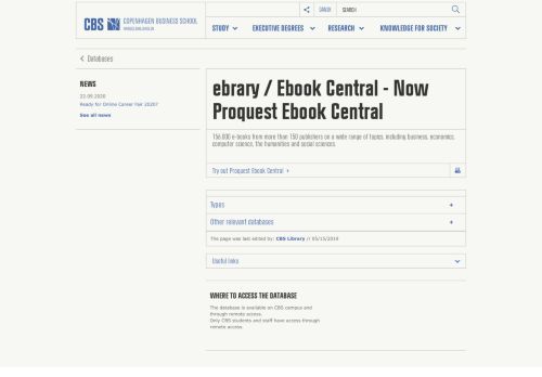 
                            12. ebrary - now Ebook Central | CBS - Copenhagen Business School