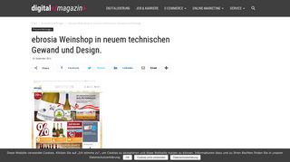 
                            8. ebrosia Weinshop in neuem technischen Gewand und Design. | dm